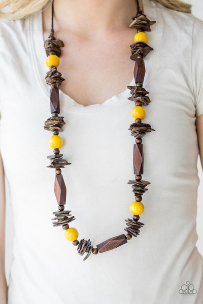 Paparazzi Necklace- Cozumel Coast - Yellow