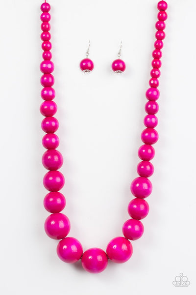 Paparazzi Necklace-  Effortlessly Everglades - Pink