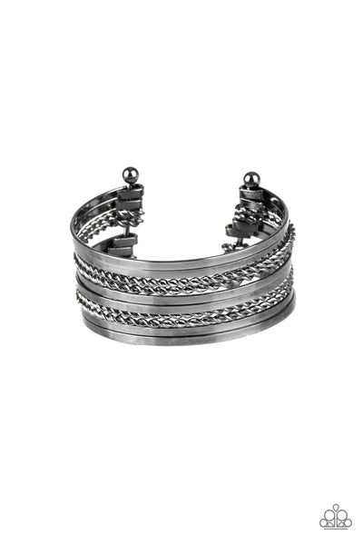 Paparazzi Bracelet -  Perfectly Patterned - Black