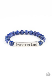 Paparazzi Bracelet- Trust Always - Blue - SHOPBLINGINGPRETTY