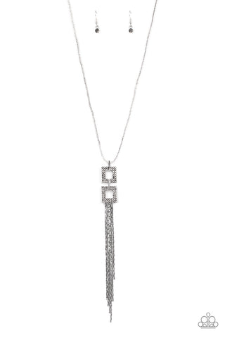 Paparazzi Necklaces  - Times Square Stunner - Silver 2020 Convention Exclusives