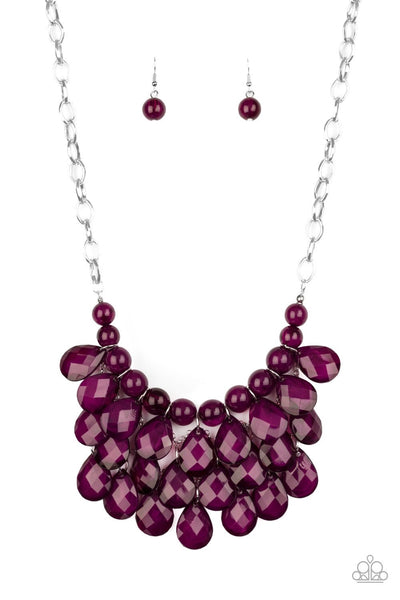 Paparazzi Necklace - Sorry To Burst Your Bubble - Purple (2020 Convention Exclusives) - SHOPBLINGINGPRETTY