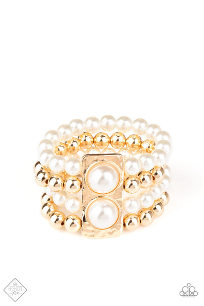 Paparazzi Bracelets  -  WEALTH-Conscious - Gold (October 2020 Fashion Fix)