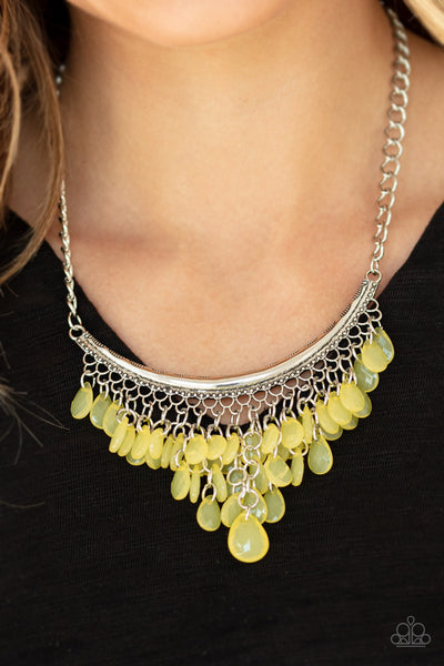 Paparazzi Necklace - Rio Rainfall - Yellow