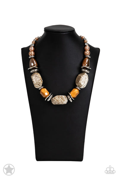 Paparazzi Necklace- In Good Glazes - Peach (Blockbuster)