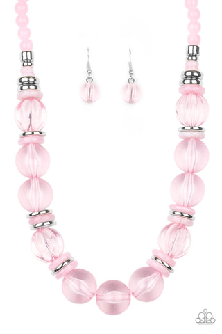 Paparazzi Necklace - Bubbly Beauty - Pink - SHOPBLINGINGPRETTY