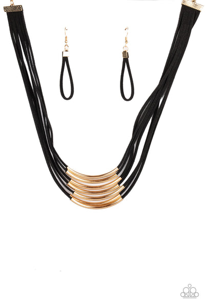 Paparazzi Necklaces - Walk The WALKABOUT - Gold - Multi