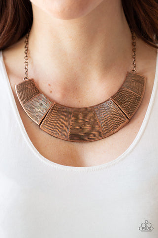 Paparazzi Necklaces -  More Roar - Copper