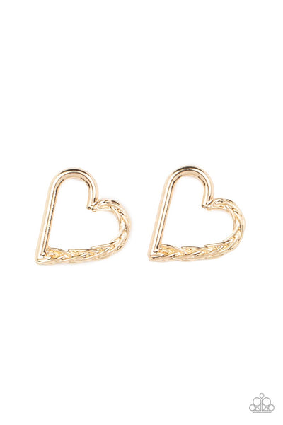 Paparazzi Earrings - Cupid, Who? - Gold