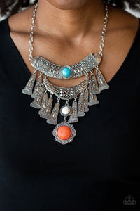 Paparazzi Necklace - Sahara Royal- Multi - SHOPBLINGINGPRETTY