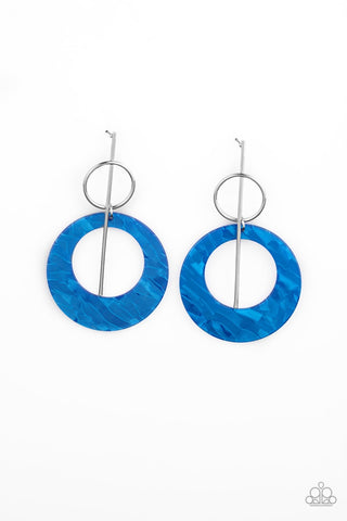 Paparazzi Earrings -  Stellar Stylist - Blue