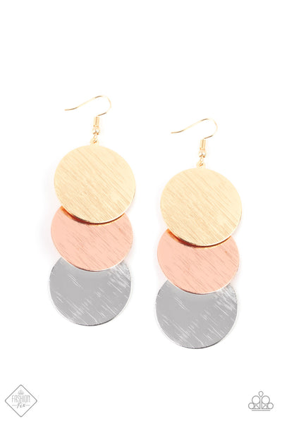 Paparazzi Earrings - Dream Sheen - Multi (May 2020 Fashion Fix Sunset Sightings) - SHOPBLINGINGPRETTY