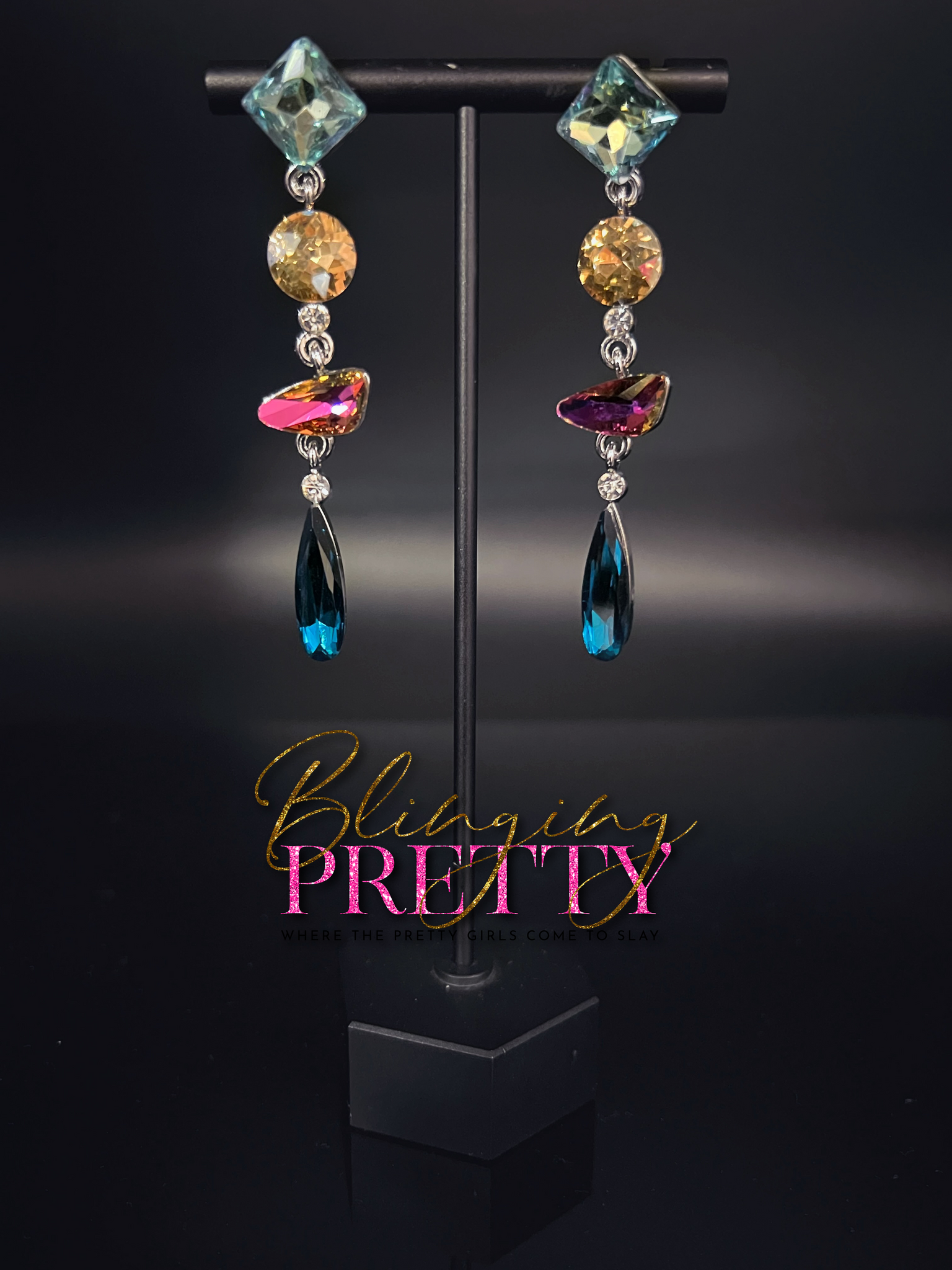 Paparazzi Earrings -  Rock Candy Elegance - Multi