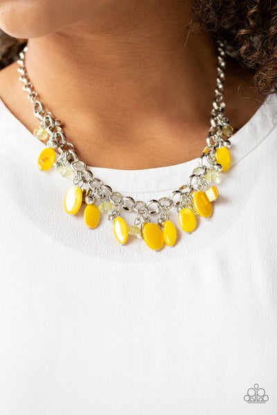 Paparazzi Necklace -  I Want To SEA The World - Yellow - SHOPBLINGINGPRETTY