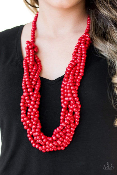 Paparazzi Necklace- Tahiti Tropic - Red