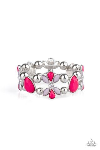 Paparazzi Bracelets - Fabulously Flourishing - Pink