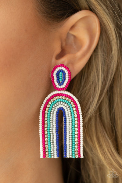 Paparazzi Earrings -  Rainbow Remedy - Multi