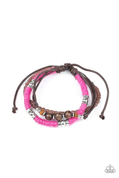 Paparazzi Bracelets - Totally Tiki - Pink