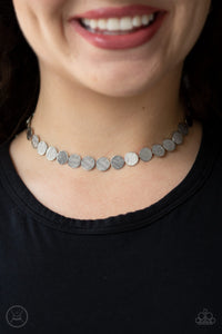 Paparazzi Necklace- Spot Check- Silver - SHOPBLINGINGPRETTY