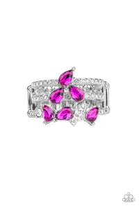 Paparazzi Ring- Blink Back TIERS - Pink - SHOPBLINGINGPRETTY