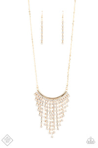 Paparazzi Necklace - Glitter Bomb - Gold (June 2020 Fashion Fix ) - SHOPBLINGINGPRETTY