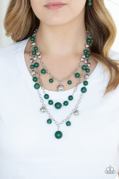 Paparazzi Necklace- The Partygoer - Green - SHOPBLINGINGPRETTY