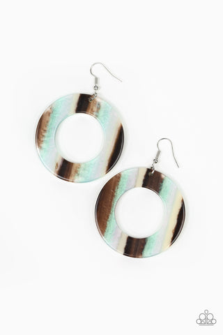 Paparazzi Earrings-In Retrospect - Multi - SHOPBLINGINGPRETTY