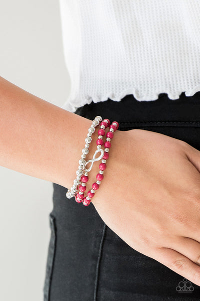 Paparazzi Bracelet - Immeasurably Infinite - Pink - SHOPBLINGINGPRETTY