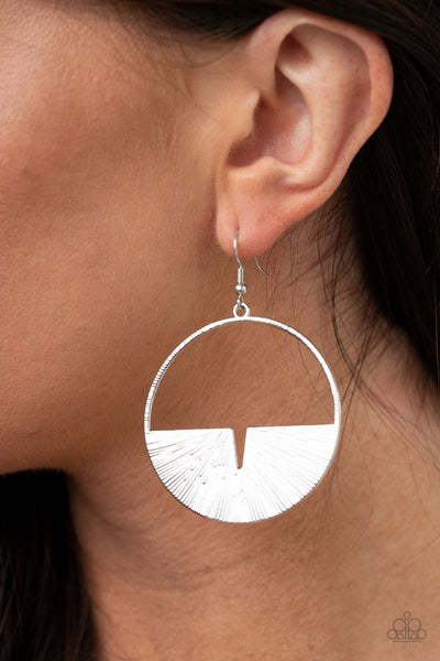 Paparazzi Earrings  -  Reimagined Refinement - Silver