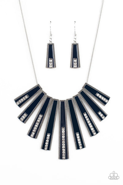 Paparazzi Fashion Fix Necklace  -Fiercely 5th Avenue - Fan-tastically Deco (September’s 2021 Fashion Fix)