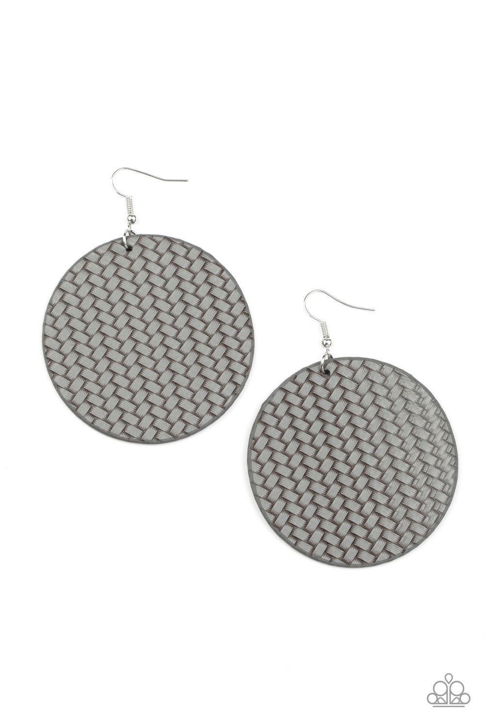 Paparazzi Earrings - WEAVE Your Mark - Silver