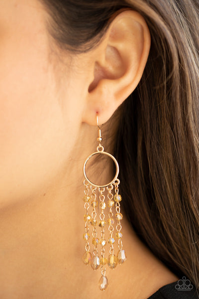 Paparazzi Earrings - Dazzling Delicious - Gold