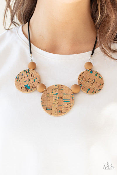 Paparazzi Necklaces -  Pop The Cork - Blue