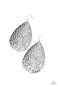 Paparazzi Earrings - Metallic Mirrors - Silver