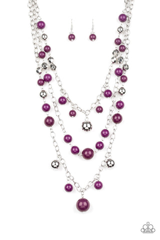 Paparazzi Necklace- The Partygoer - Purple - SHOPBLINGINGPRETTY