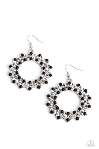 Paparazzi Earrings-  Combustible Couture - Black