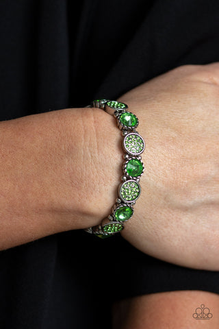 Paparazzi Bracelets - Take A Moment To Reflect - Green - SHOPBLINGINGPRETTY