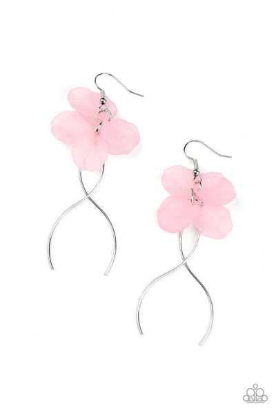 Paparazzi Earrings  - Lets Keep It ETHEREAL - Pink