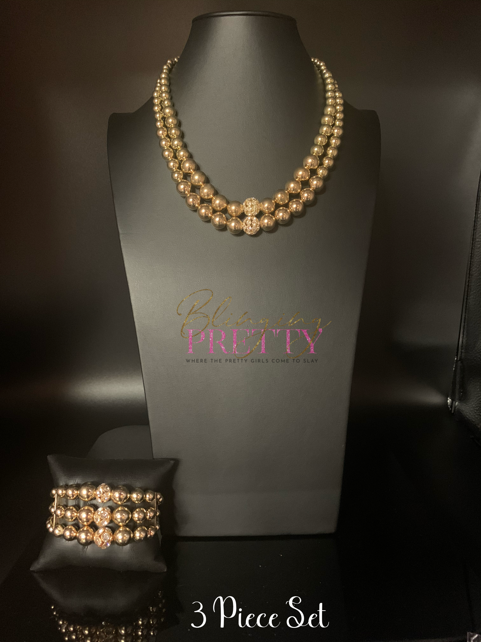 Paparazzi Necklace & Bracelet Set - Gold