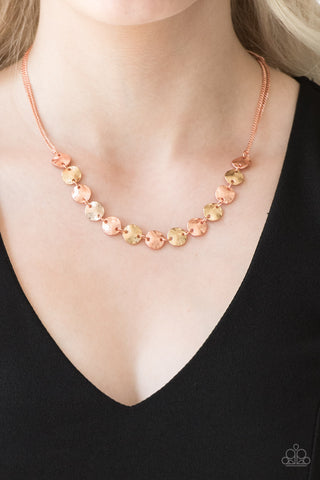 Paparazzi Necklaces  -  Simple Sheen - Copper