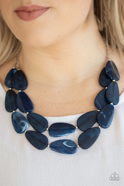 Paparazzi Necklace - Colorfully Calming - Blue - SHOPBLINGINGPRETTY