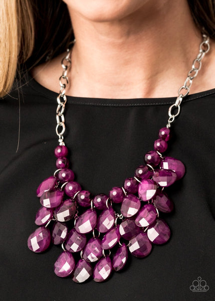 Paparazzi Necklace - Sorry To Burst Your Bubble - Purple (2020 Convention Exclusives) - SHOPBLINGINGPRETTY