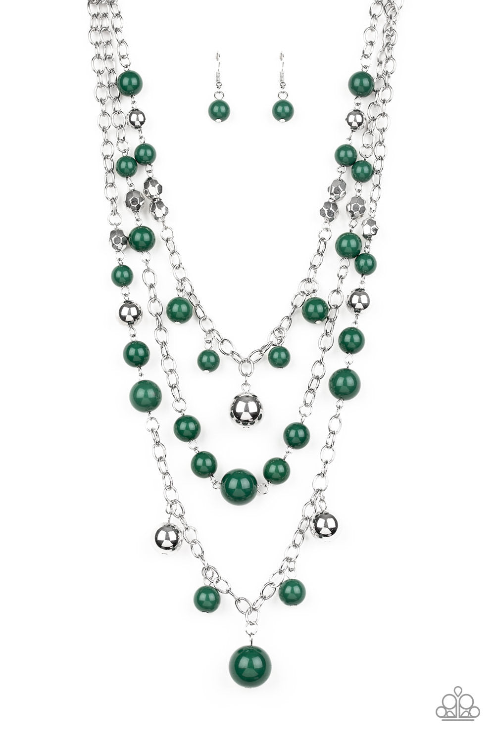 Paparazzi Necklace- The Partygoer - Green - SHOPBLINGINGPRETTY