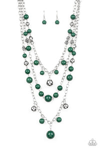 Paparazzi Necklace- The Partygoer - Green - SHOPBLINGINGPRETTY