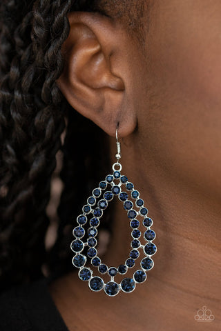 Paparazzi Earrings -  Glacial Glaze - Blue