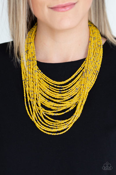 Paparazzi Necklace - Rio Rainforest - Yellow - SHOPBLINGINGPRETTY