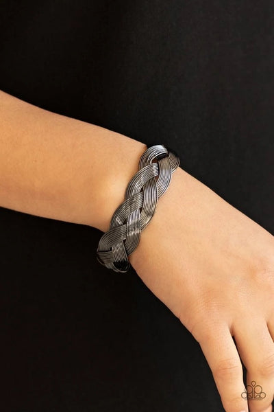 Paparazzi Bracelets - Woven Wonder - Black