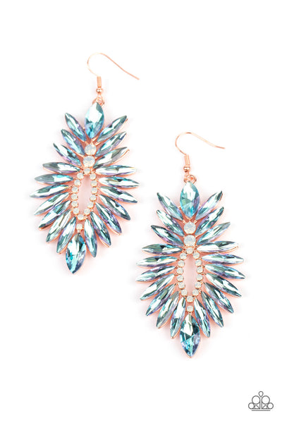 Paparazzi Earrings-  Turn Up The Luxe - Multi