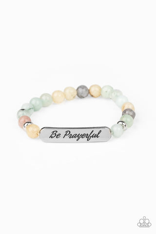 Paparazzi Bracelet - Be Prayerful - Green - SHOPBLINGINGPRETTY