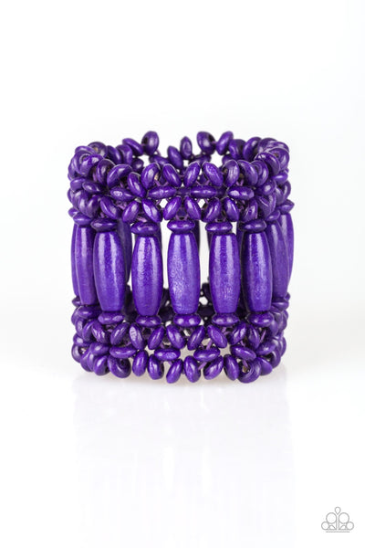 Paparazzi Bracelet - Barbados Beach Club - Purple - SHOPBLINGINGPRETTY